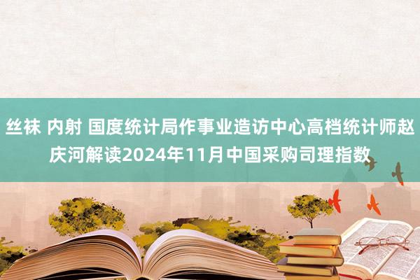 丝袜 内射 国度统计局作事业造访中心高档统计师赵庆河解读2024年11月中国采购司理指数