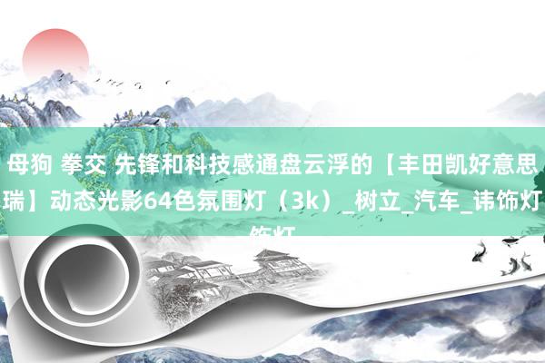 母狗 拳交 先锋和科技感通盘云浮的【丰田凯好意思瑞】动态光影64色氛围灯（3k）_树立_汽车_讳饰灯