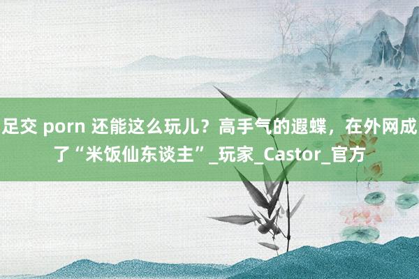 足交 porn 还能这么玩儿？高手气的遐蝶，在外网成了“米饭仙东谈主”_玩家_Castor_官方